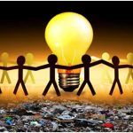 ilustrasi listrik dari sampah